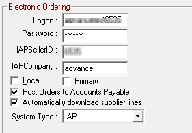 The Connection Information for IAP/EZConnect.