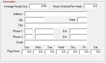 The technician information.