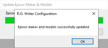 The successfully updated message.