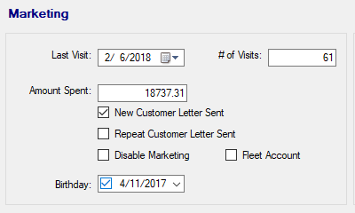 The Marketing section.