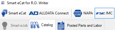 IMC toolbar button in Smart eCat.
