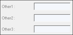 The User Defined fields all labeled as Other 1,2, and 3.