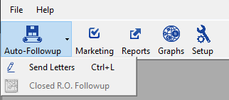 The Marketing toolbar.