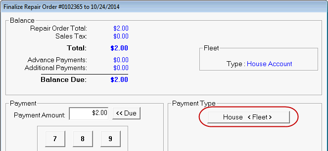 The House Fleet button circled on the Finalize window.