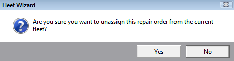 The confirm unassign prompt.