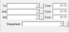 The Suppliers and Department Section of the General Information tab.