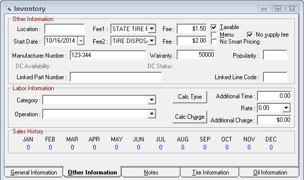 The Other Information Tab.