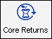 The Core Returns button in the Inventory toolbar.