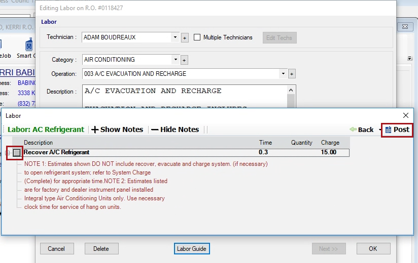The catalog labor window.