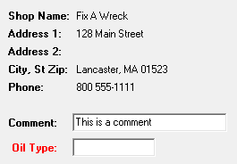 The Print Oil Sticker window.