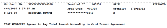 Printed information from swiped credit card transactions.
