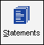The Statements button in the Accounts Receivable toolbar.