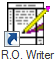 The icon you click to launch the main R.O. Writer module.