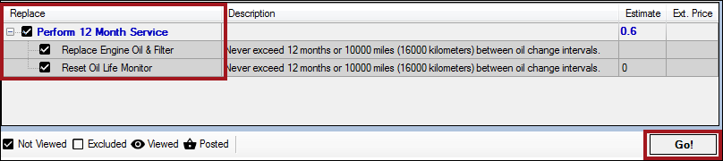 A service that has only labor items.