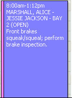 An appointment tile.