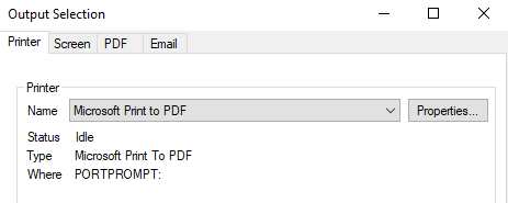 The standard print window.