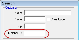 The Membership tab with the Member ID circled.