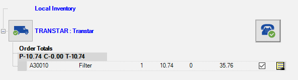 Transtar parts ordered.