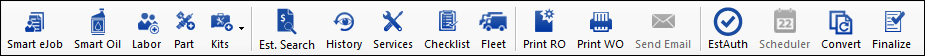 The ticket toolbar.