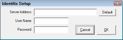 The Identifix Setup window.